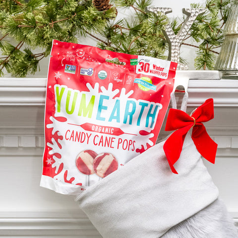 YumEarth Holiday Peppermint Pops 30ct