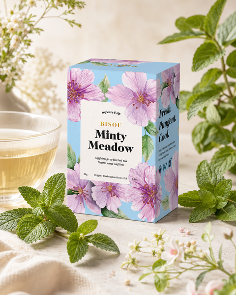 Bisou Organic Minty Meadow Herbal Tea Sachets