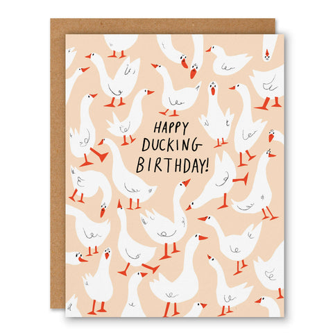 Badger & Burke Ducking Birthday Birthday Greeting Card