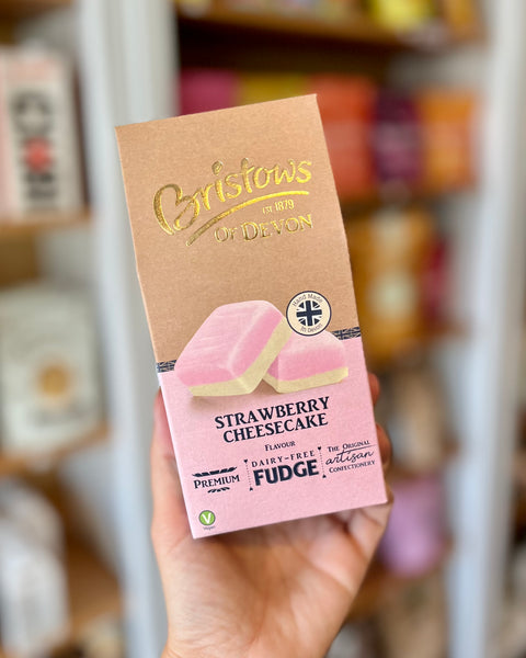 Bristows of Devon Vegan Fudge - Strawberry Cheesecake