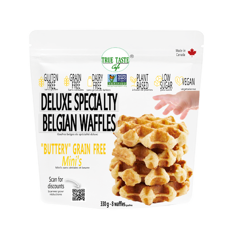 True Taste Cafe Gluten-free Belgian Mini Waffle (Frozen)