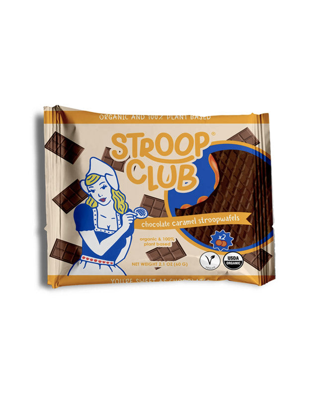 Chocolate Caramel Vegan Stroopwafel Cookies | 2-Pack