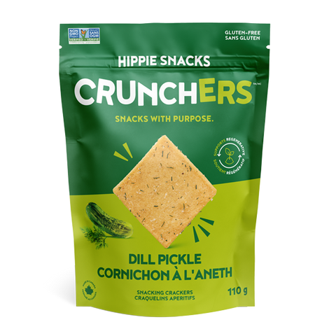 Hippie Snacks Dill Pickle Crunchers Crackers