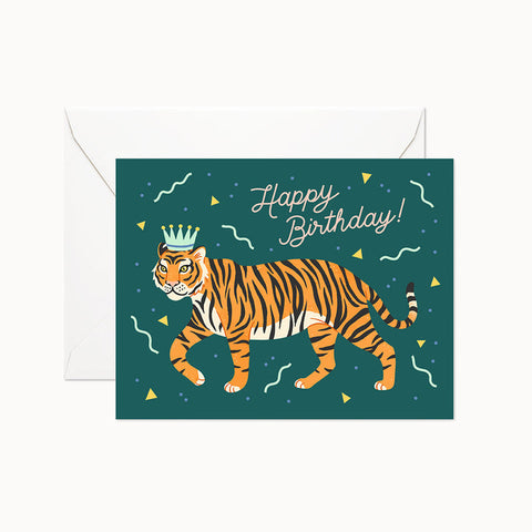 Tiger Birthday Greeting Card