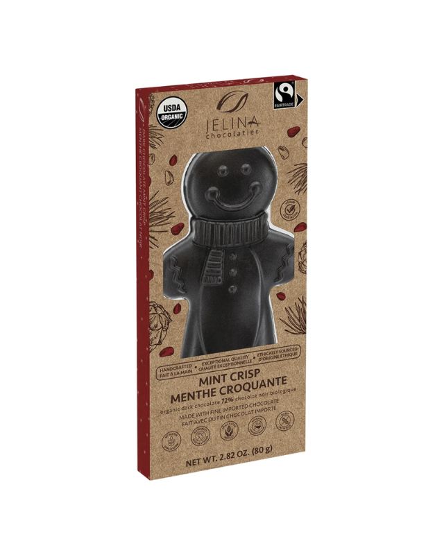 Chocolate Mint Crisp Gingerbread Man