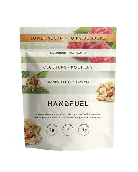 Handfuel Keto-Friendly Raspberry Pistachio Clusters