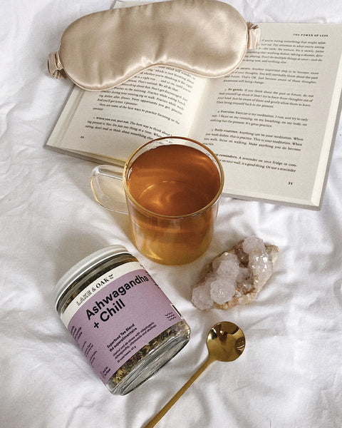 Ashwagandha + Chill Loose-Leaf Tea | Glass Jar 24 Cups