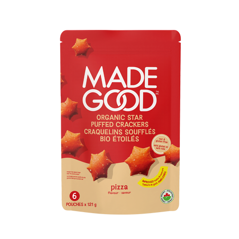 MadeGood Pizza Star Puffed Crackers (Vegan Goldfish)
