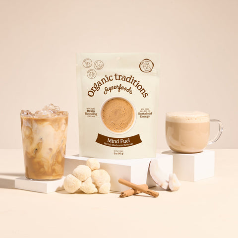 Organic Traditions Mind Fuel Caffeine-free Mushroom Coffee Alternative