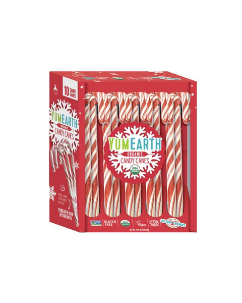 YumEarth Organic Holiday Candy Cane Box 10ct