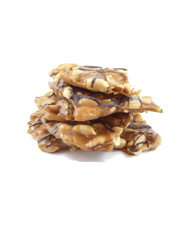 Organic Chocolate Drizzled Peanut Brittle