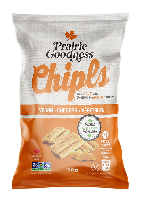 Prairie Goodness Vegan Cheese Chipls Lentil Chickpea Chips