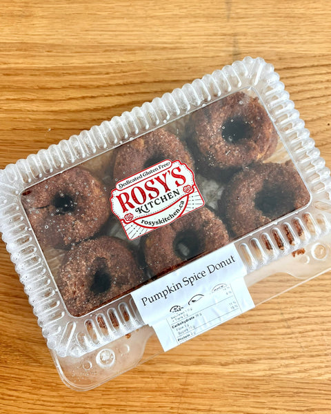 Rosy's Kitchen Gluten-free Pumpkin Spice Donut 6 Pack (Frozen)