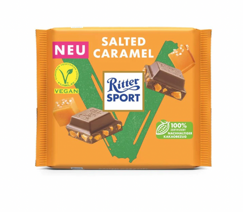 Ritter Sport Salted Caramel Chocolate Bar