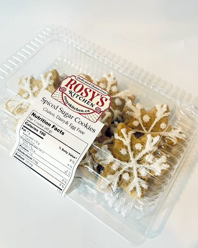 Spiced Sugar Cookie Snowflakes (GF) | Pack of 6