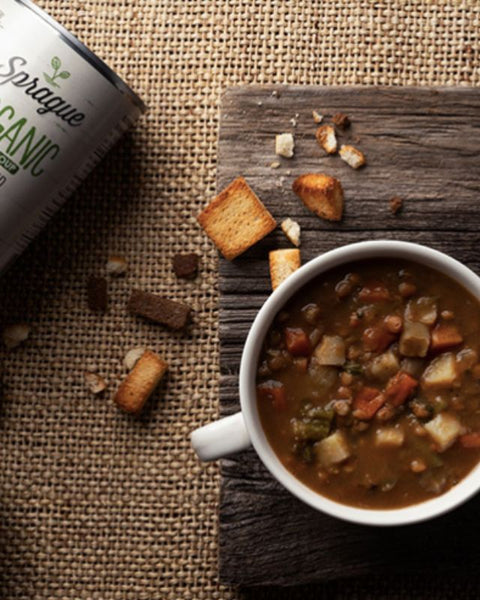 Organic Lentil Soup with Vegetables