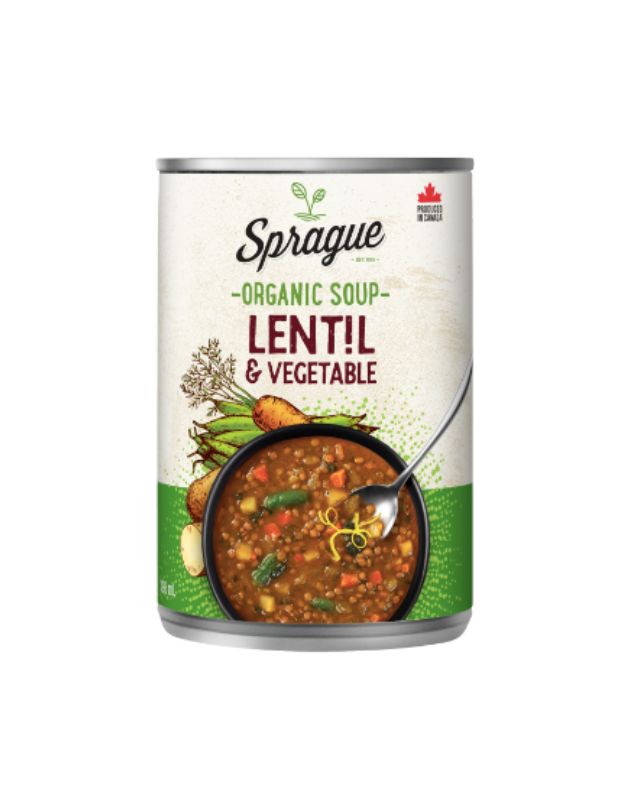 Organic Lentil Soup with Vegetables