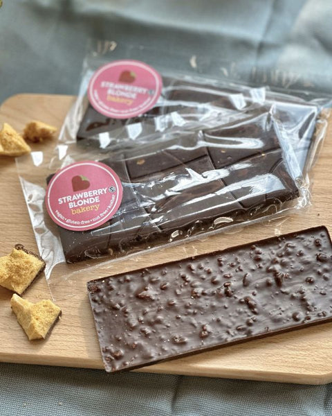 Dark Chocolate Sponge Toffee Bar