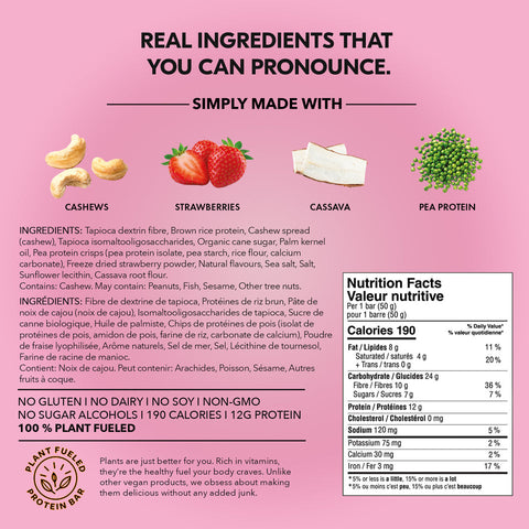 Strawberry Shorty Got Cake Protein Bar