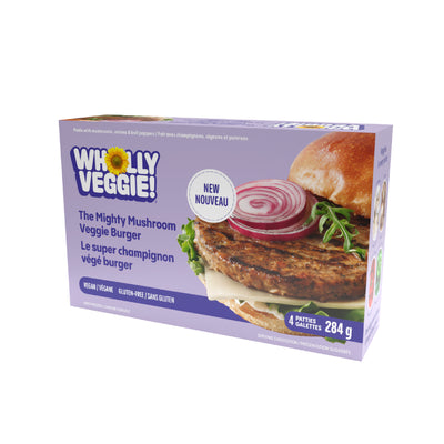 Wholly Veggie The Mighty Mushroom Veggie Burger (Frozen)