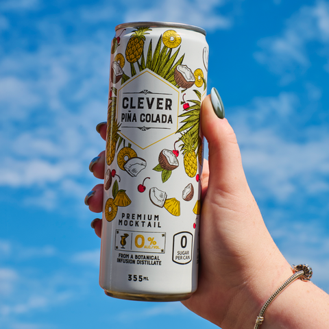 Clever Mocktails Alcohol-free Pina Colada Zero Sugar