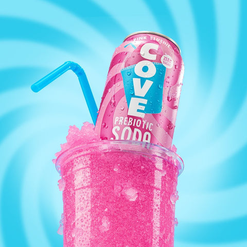 Cove Soda Pink Slushi Zero Sugar Prebiotic Soda