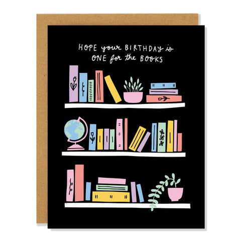 Badger & Burke One for the Books Birthday Greeting Cad