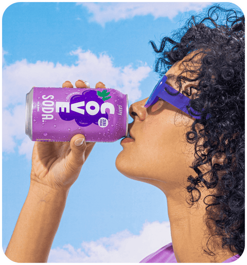 Cove Soda Grape Zero Sugar Prebiotic Soda