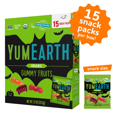Pre-order - Halloween Organic Gummy Fruit | 15 ct - Avail. Sep 16