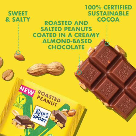 Ritter Sport Roasted Peanut Chocolate Bar