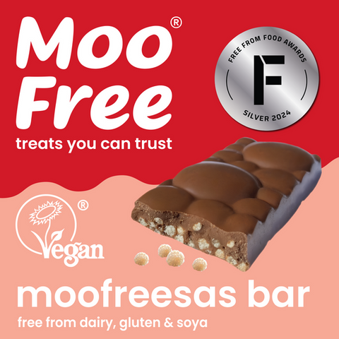 Moo Free Moofreesas Crunchy Biscuit Balls Chocolate Bar
