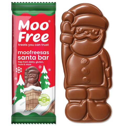 Moo Free Choccy Santa with Crisps