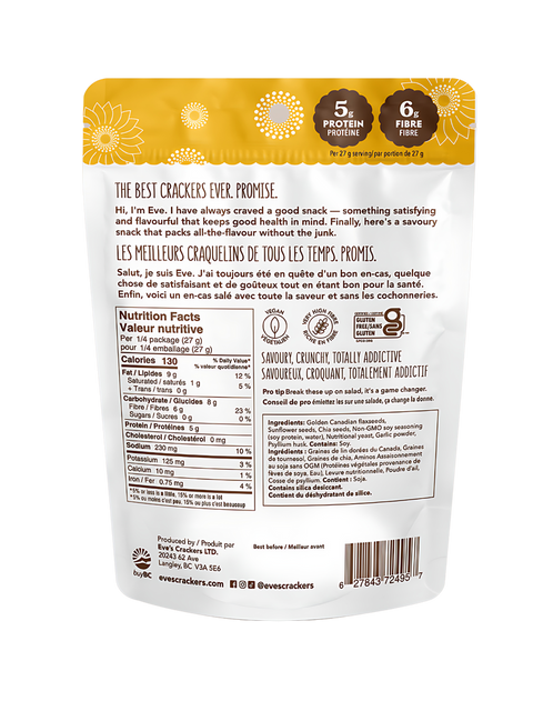 Savoury Sunflower Seed Crackers