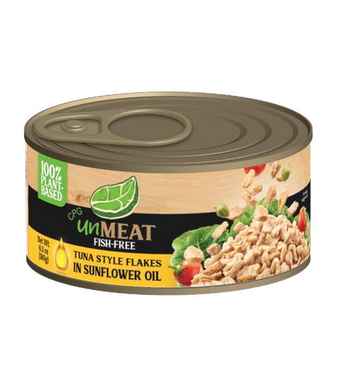 Fish-free Tuna Flakes in Sunflower Oil