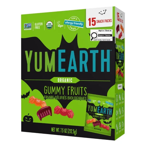 YumEarth Halloween Organic Gummy Fruits 15ct