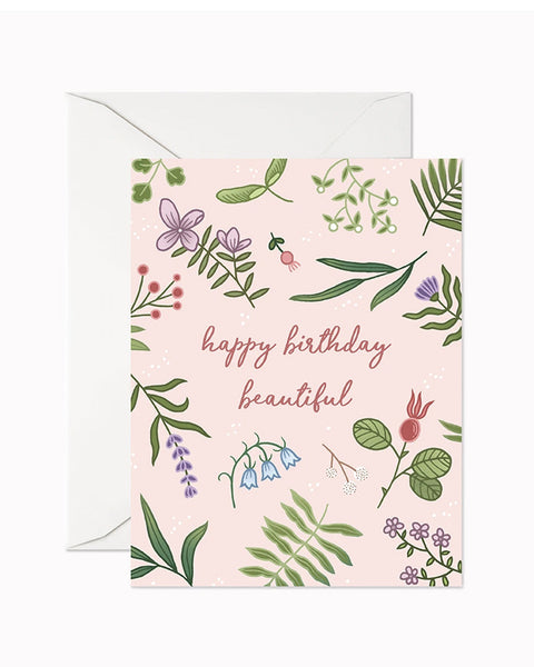 Happy Birthday Beautiful Greeting Card