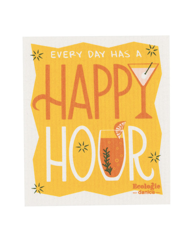 Happy Hour Swedish Sponge Cloth