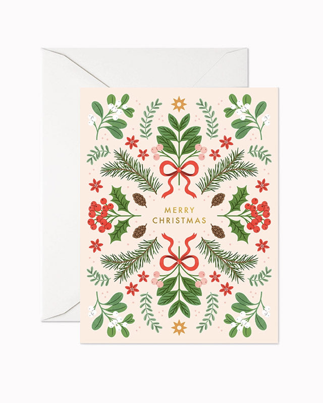 Merry Christmas Berries Card