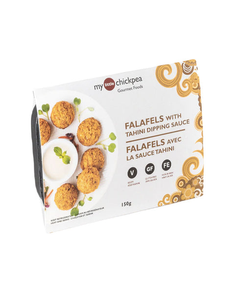 Gluten-free Falafels with Tahini Dipping Sauce (Frozen)