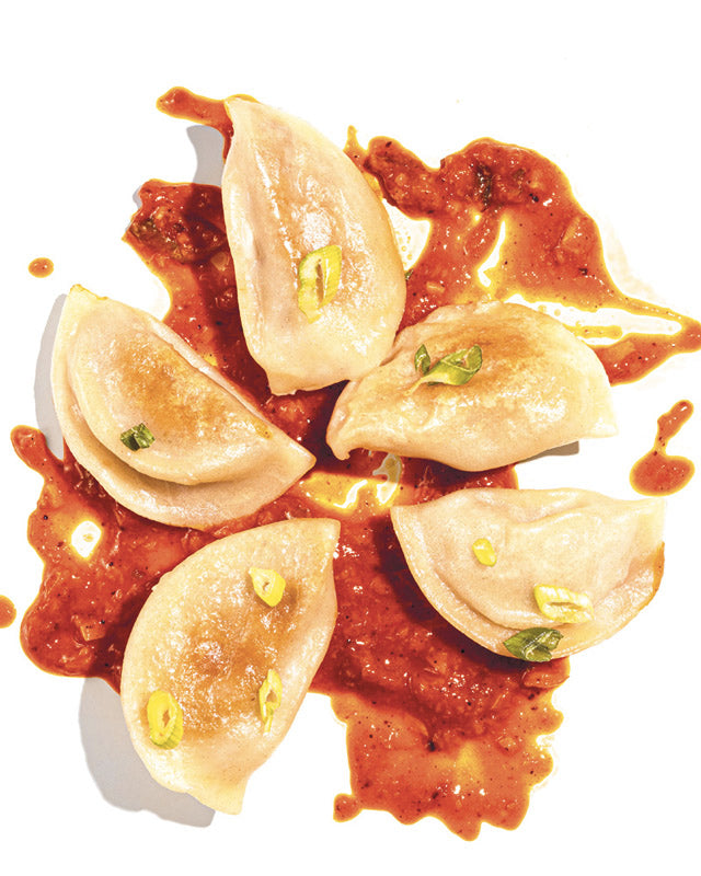 Asian Dumplings with Szechuan Sauce (Frozen)