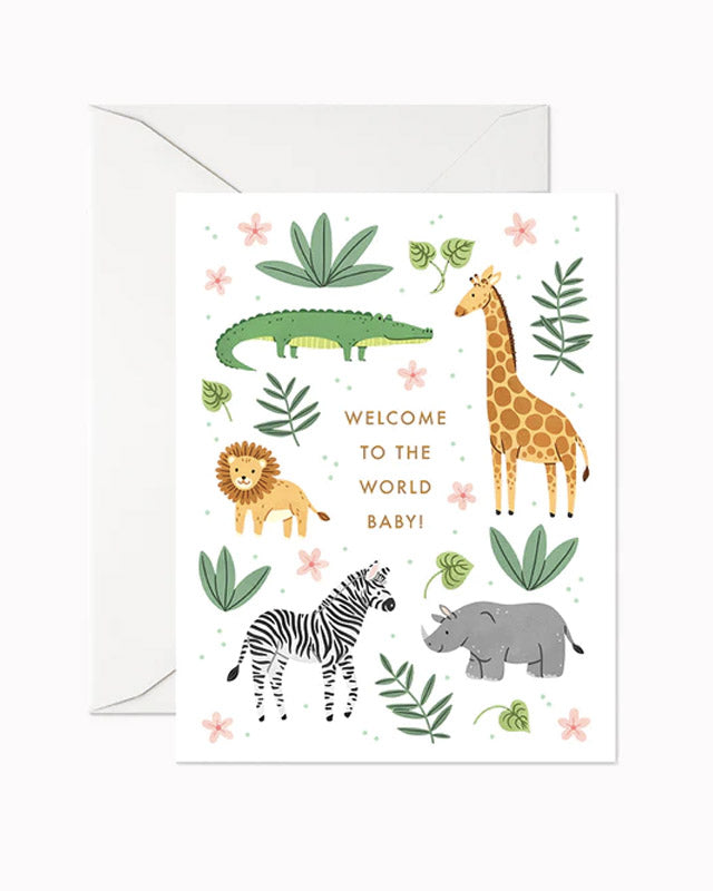 Safari Baby Greeting Card