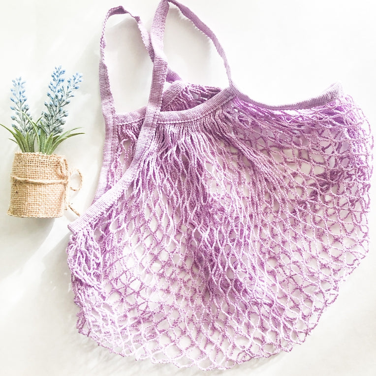 Reusable Organic Cotton Mesh Bag - Lavender