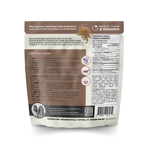Mushroom Protein Crumbles