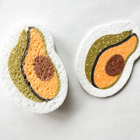 Biodegradable Cellulose Pop Up Sponge - Avocado