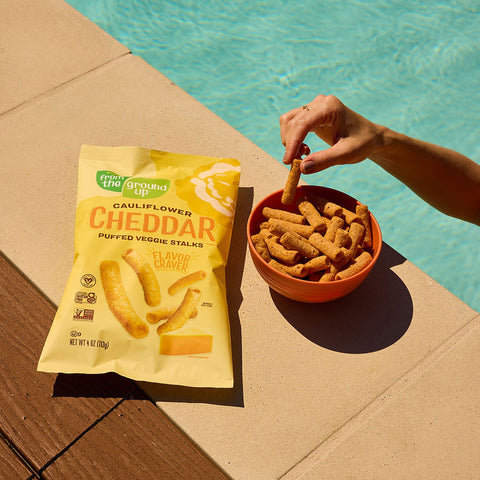 Puffed Veggie Straws - Cheddar Cauliflower