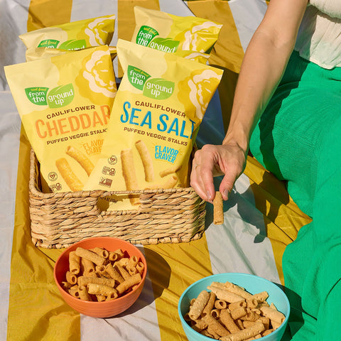 Puffed Veggie Straws - Sea Salt Cauliflower