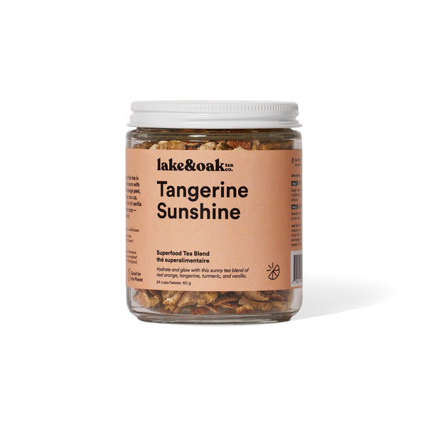 Tangerine Sunshine Loose-Leaf Tea | Glass Jar 24 Cups