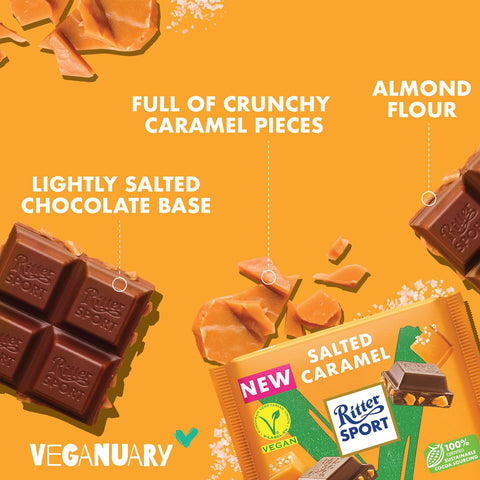 Ritter Sport Salted Caramel Chocolate Bar
