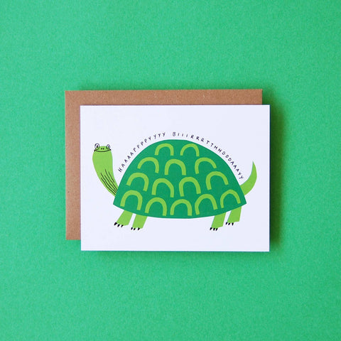 Turtle - Birthday Greeting Card