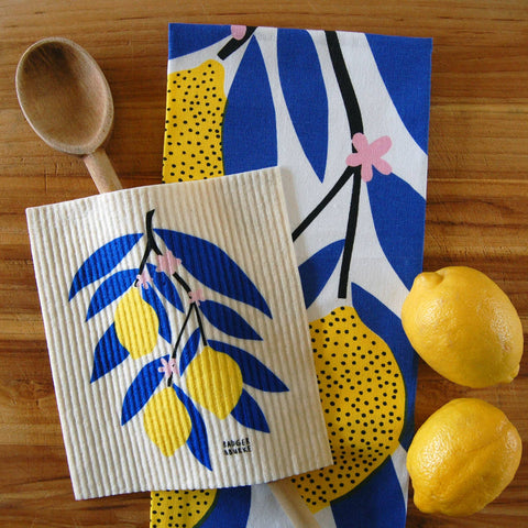 Lemon Branch - Swedish Dishcloth